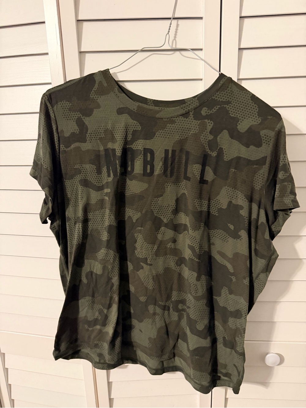NOBULL Olive Green Camo Short Sleeve Tee